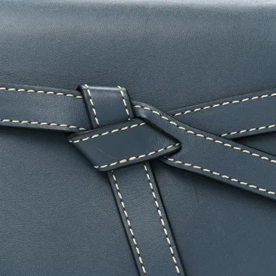 Loewe Gate Belt Bag Mini Steel Blue Calfskin Leather