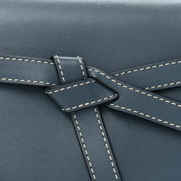 Loewe Gate Belt Bag Mini Steel Blue Calfskin Leather - Image 8
