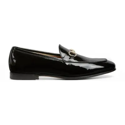 Gucci black patent leather loafers