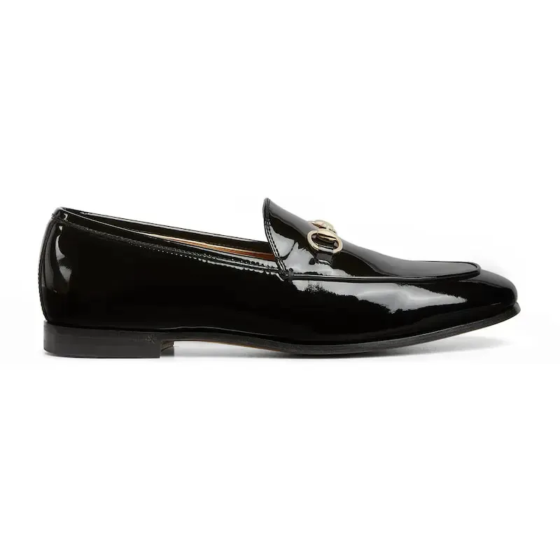 Gucci black patent leather loafers