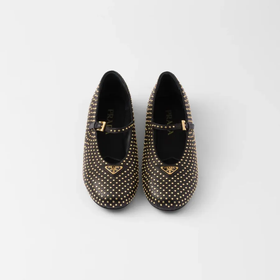 PRADA Naplak Flat Shoes black Ballet Shoes