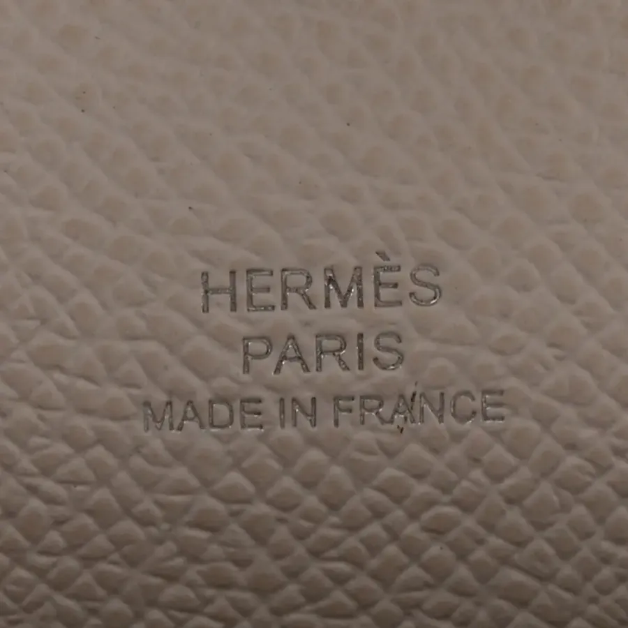 Hermès Chaine d’Ancre To Go Wallet Gris Pale Epsom Leather Palladium Silver Hardware