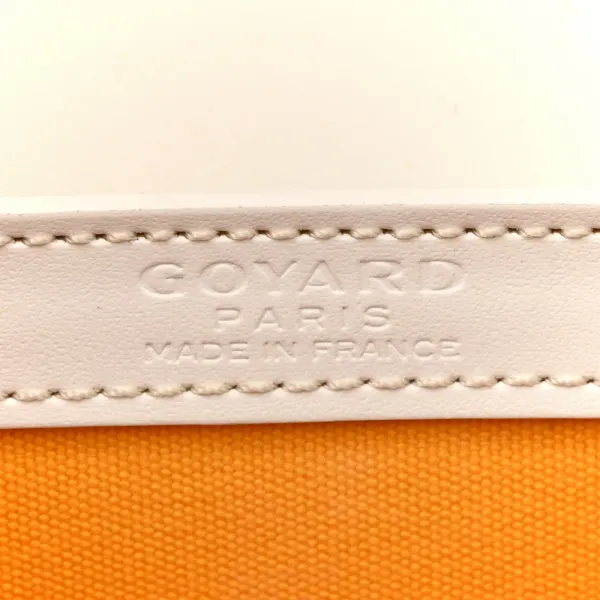 Goyard Mini Saigon Structured White Goyardine Canvas - Image 2