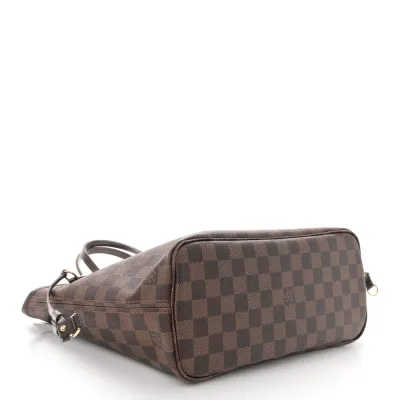 Louis Vuitton Neverfull PM Damier Ebene Canvas Cherry Interior