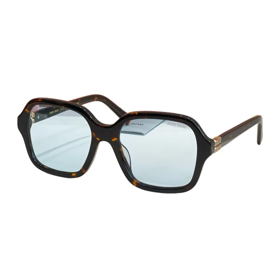 Miu Miu square frame glasses white/pink/eggplant/black/leopard blue/leopard brown color Size 55口19-145