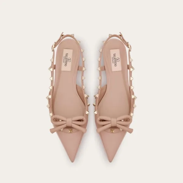 VALENTINO Patent-leather lace-up flats - Image 5