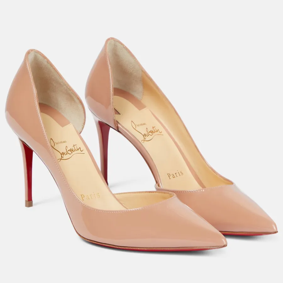 Christian Louboutin Nude patent heels