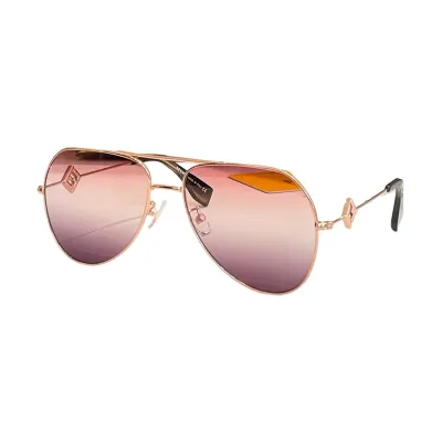 Fendi Pilot glasses rust/pink/black orange/eggplant color Size 55口17-145