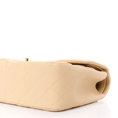 Grade Chanel Double Flap Jumbo Beige Bag