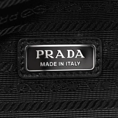 Prada Medium Triangle Shoulder Belt Bag Astrale Saffiano Leather Silver Hardware