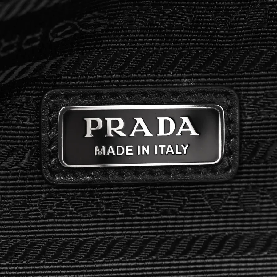 Prada Medium Triangle Shoulder Belt Bag Astrale Saffiano Leather Silver Hardware