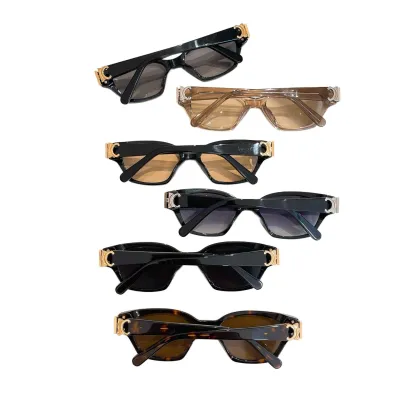 Celine Wrap glasses black silver/tawny/leopard/black gold/grey gold/brown gold color Size 55口18-145