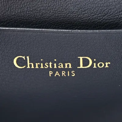Dior Small Montaigne 30 Phone Holder With Chain Blue Oblique Canvas