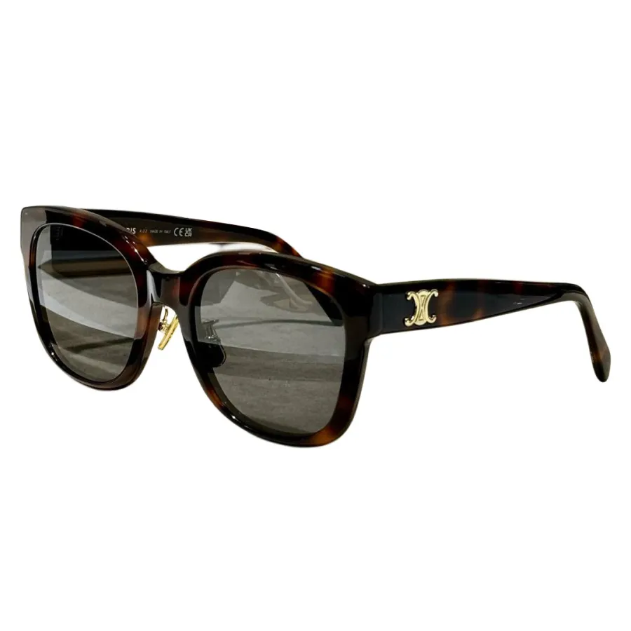 Celine  square frame glasses pink/black/leopard/white black/white orange color Size 55-21-145