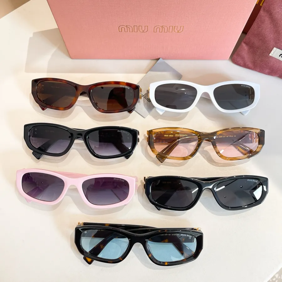 Miu Miu square frame glasses leopard brown/white/eggplant/black/pink/tawny/leopard blue color Size 57口20-140