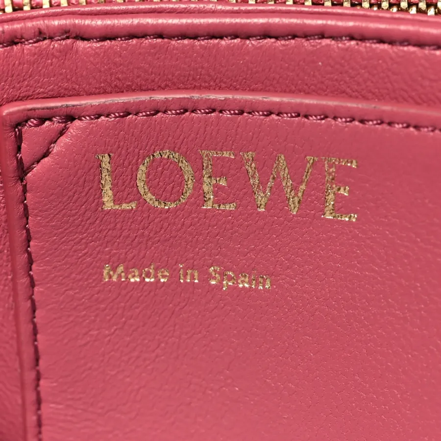 Loewe Goya Puffer Bag Medium Plumrose Lambskin Leather Gold Hardware