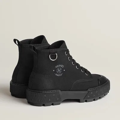 HERMES Itineraire Black ankle boots