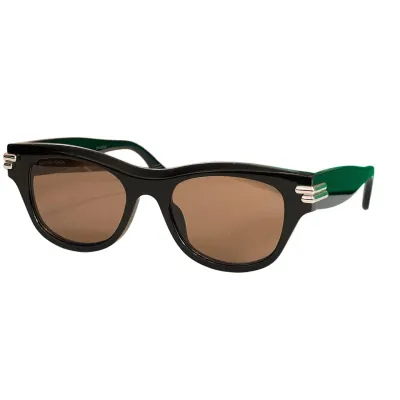 Bottega Veneta Wayfarer glasses green white/white/leopard/black grey/black/black brown color Size 132口1-120