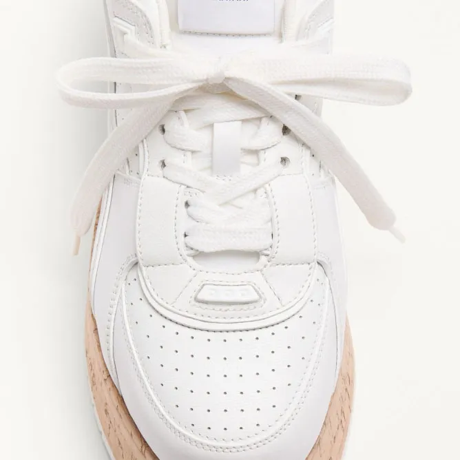 VALENTINO FREEDOTS XL Calf leather and cork sneakers