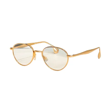 Bottega Veneta glasses silver/gold/apricot/rust/brown/tawny/black gold/eggplant color Size 53口21-140