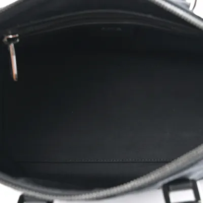 Dior Medium Weekender 25 Bag Black Maxi Oblique Canvas Ruthenium Hardware