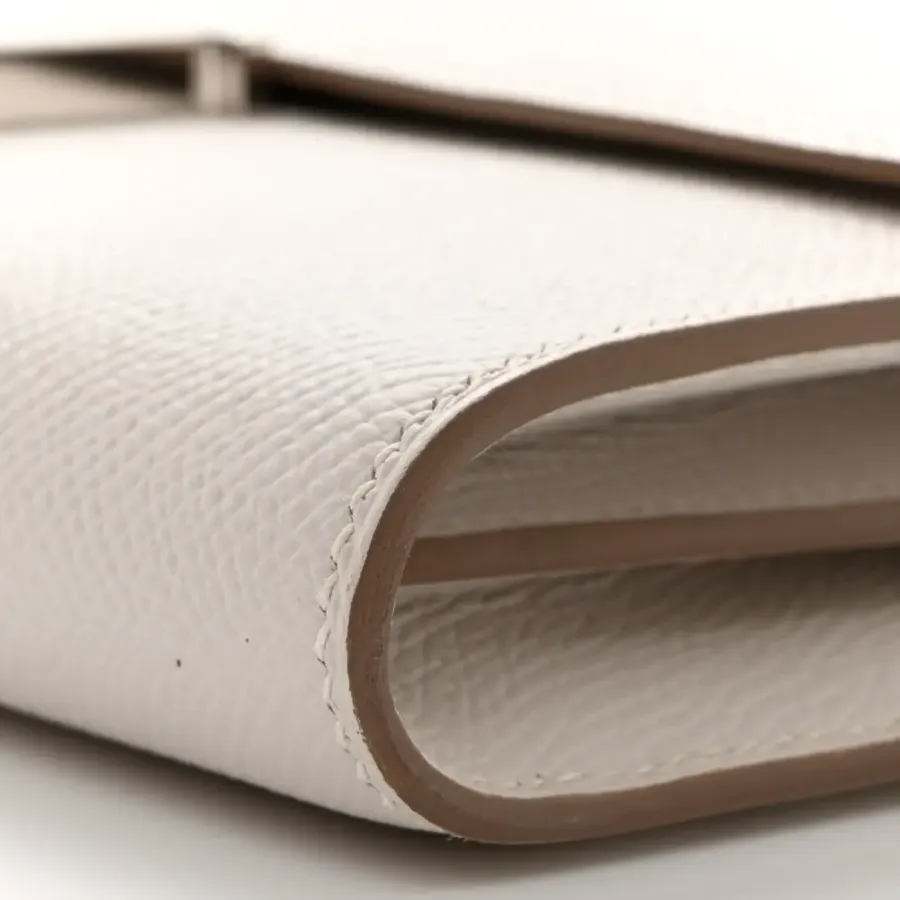 Hermès Constance Long To Go Wallet Gris Pâle Epsom Leather Silver Hardware