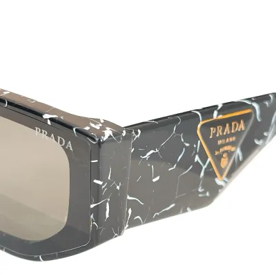 Prada glasses black/eggplant/white/pale orange/leopard brown color Size 54口20-148