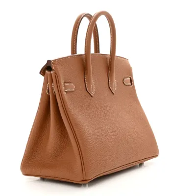 Hermès Birkin 25 Brown Togo Leather Silver Hardware
