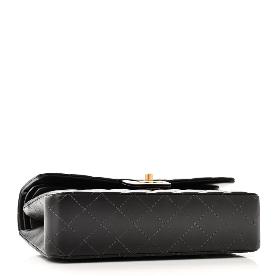 Grey Quilted Chanel Bag Quilted Lambskin Leather Crossbody Bags