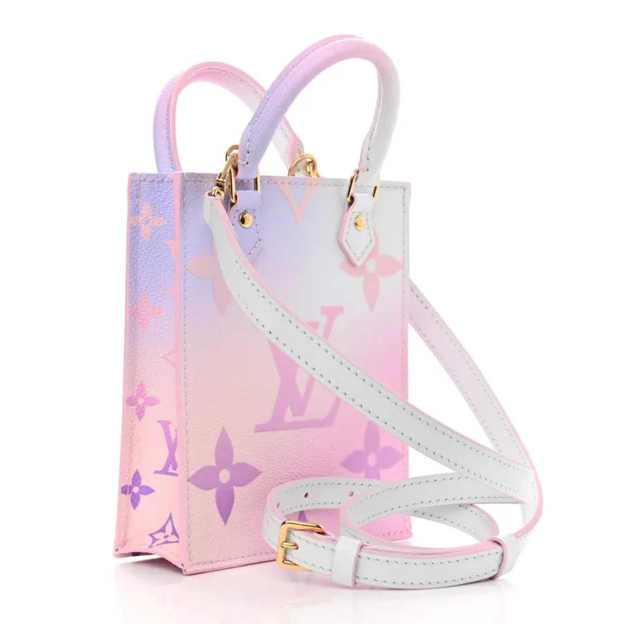 Louis Vuitton Spring in the City Petit Sac Plat PM Sunrise Pastel Giant Monogram Canvas