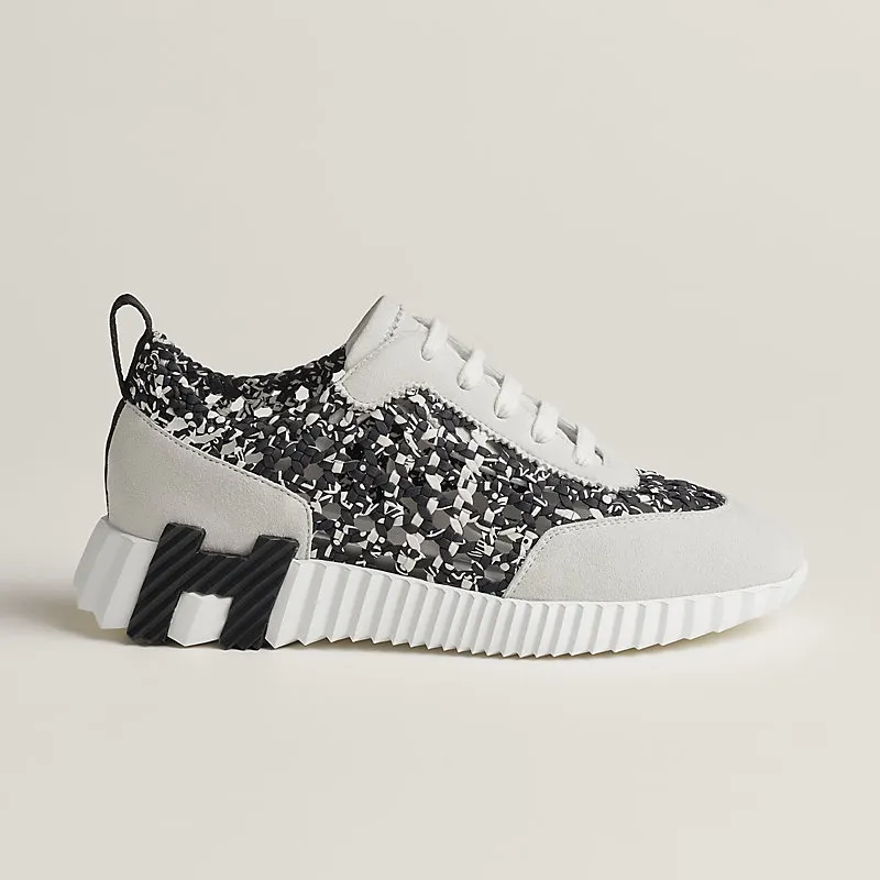 HERMES Grey Sneakers Bouncing Sports Shoes