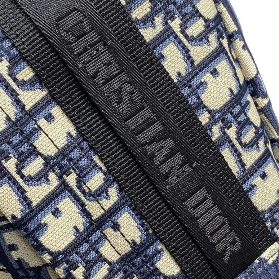 Dior Travel Backpack In Blue Dior Oblique Jacquard