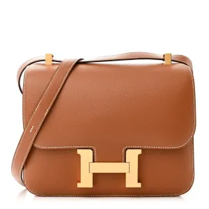 Hermès Constance 24 Brown Evercolor Leather Gold Hardware
