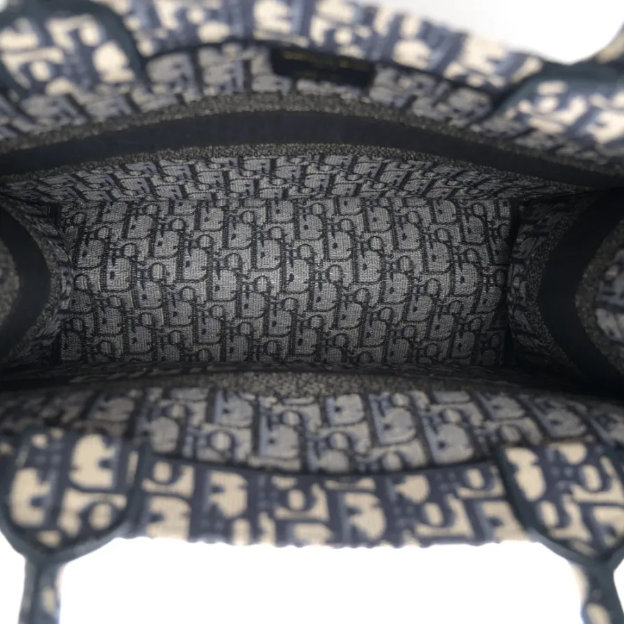 Dior Medium Book Tote Blue Multicolor Oblique Canvas