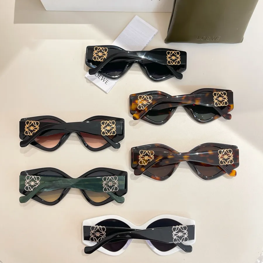 Loewe glasses white/black/black green/black rust/leopard green/leopard brown color Size 51口21-140