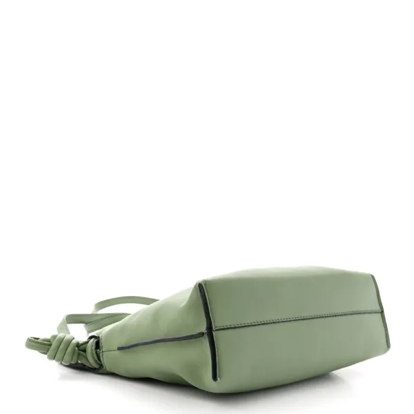 Loewe Flamenco Knot Bag Mini Avocado Calfskin Leather - Image 6