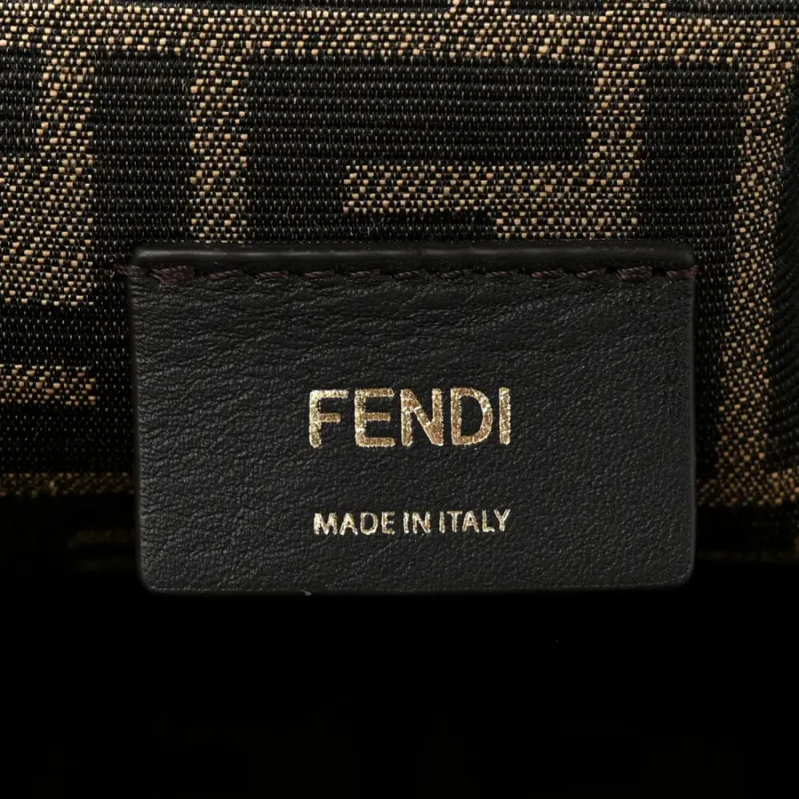 Fendi Medium Fendi First Black Shiny Nappa Leather Gold Hardware