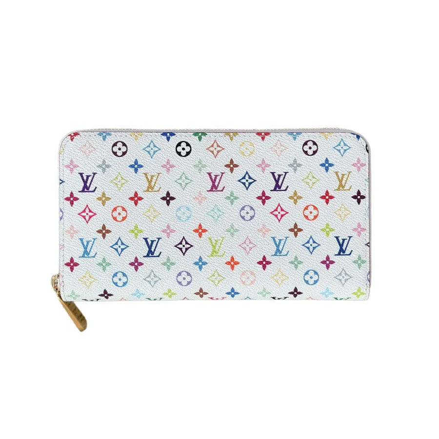 Louis Vuitton x Murakami Takashi Zippy Wallet Multicolor White/Black With Gold/Silver Hardware