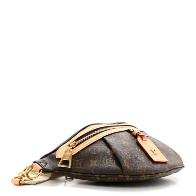 Louis Vuitton High Rise Bumbag PM Monogram Canvas Gold Hardware