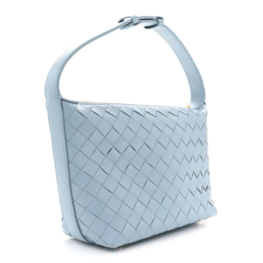 Bottega Veneta Mini Intrecciato Wallace Ice Nappa Calfskin Leather