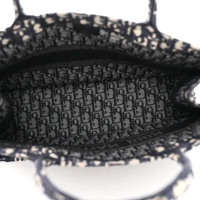 Dior Large Book Tote Blue Multicolor Oblique Canvas