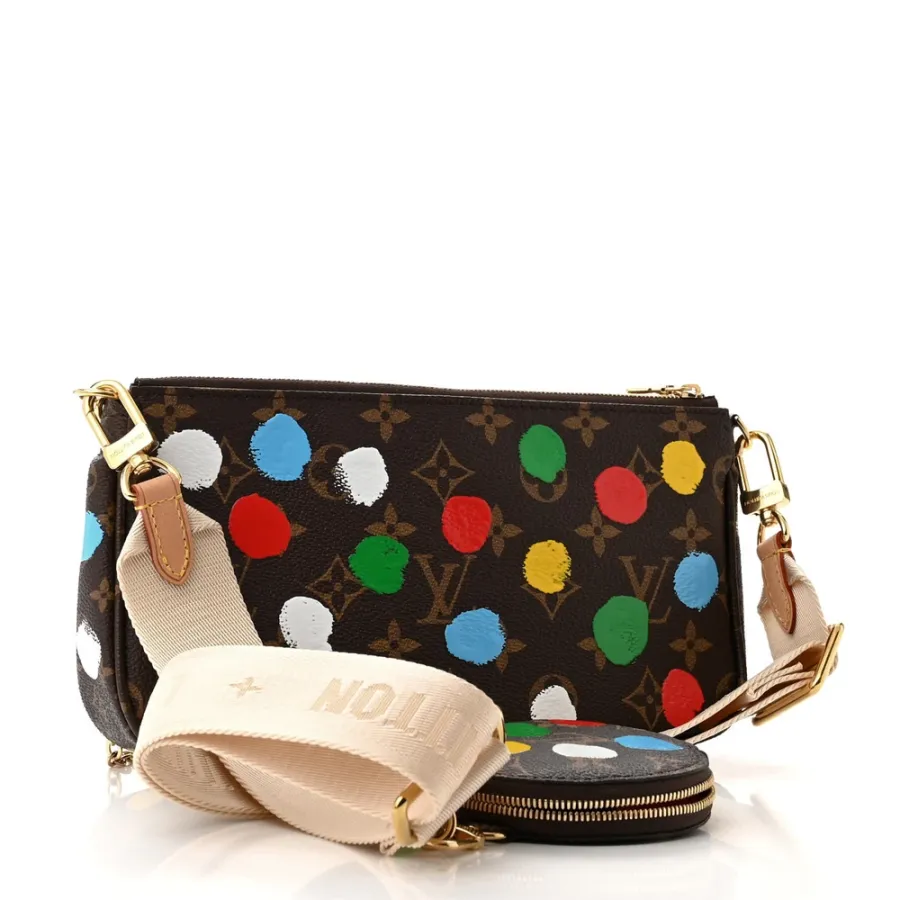 Louis Vuitton Multi Pochette Accessories PM LV x YK Monogram Canvas Gold Hardware