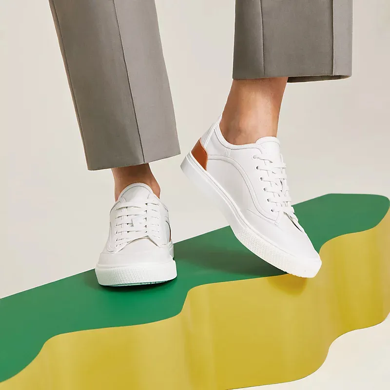 HERMES Get Sneakers White Sports Shoes