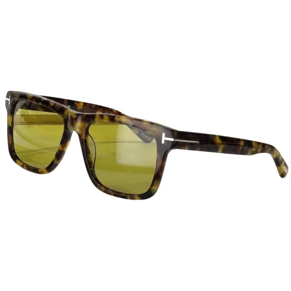 Tom Ford square frame glasses grey/black/blue black/yellow black/tawny black/sepia black/leopard green/leopard blue color Size 58-17-145 - Image 8