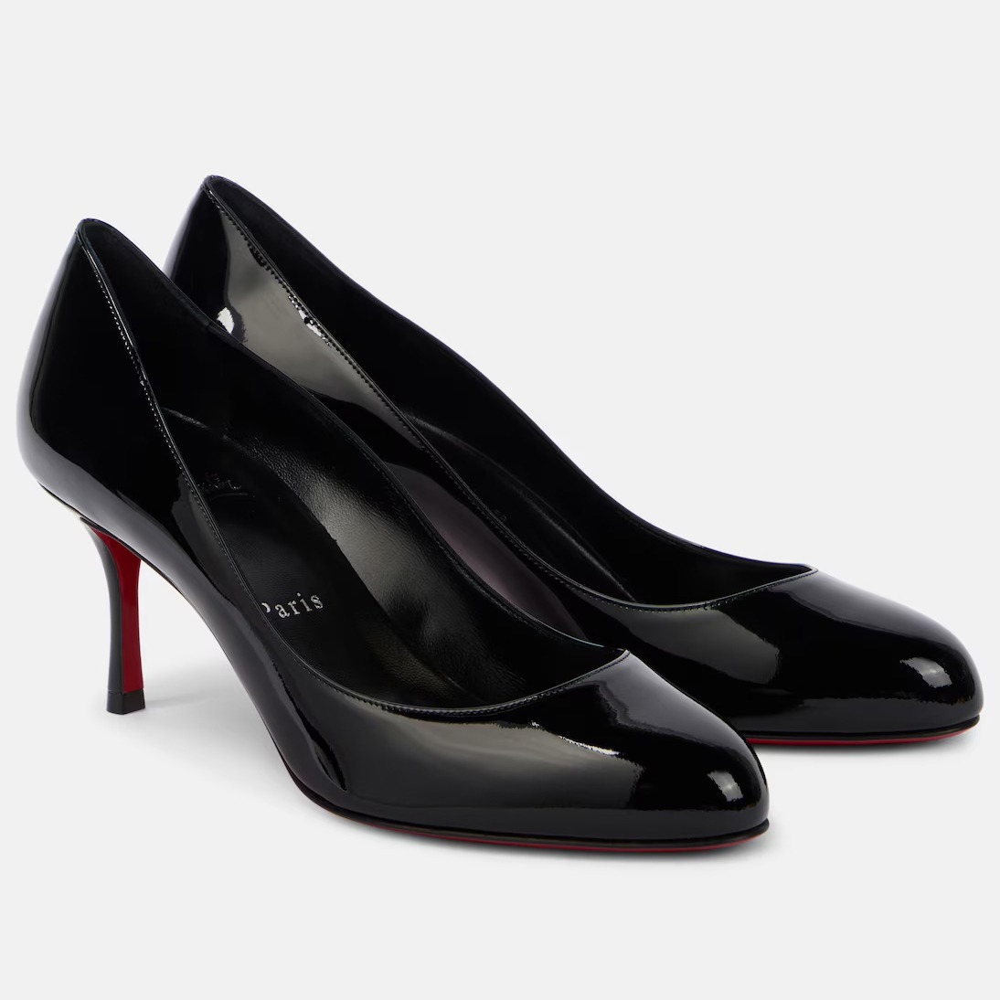 Christian Louboutin Salto alto preto verniz