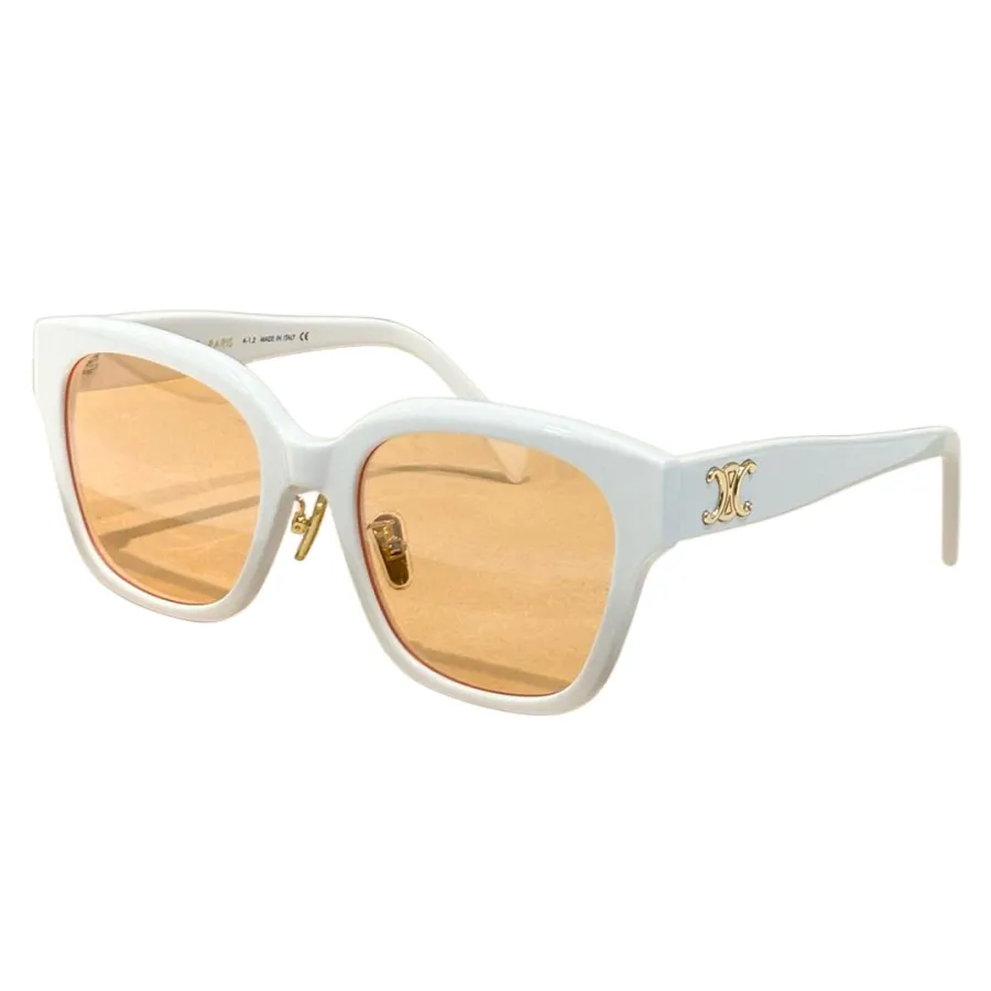 Celine  square frame glasses pink/black/leopard/white black/white orange color Size 55-21-145