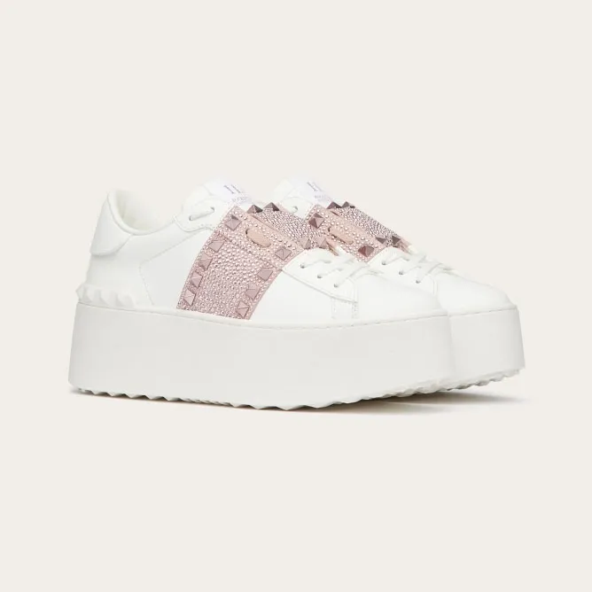 VALENTINO Women's calfskin platform shoes  sneakers