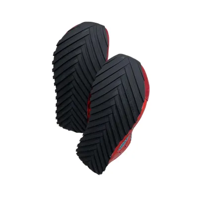 Bottega Veneta Orbit Runner Sneakers In Red Suede/Technical Fabric/Mesh Lace-Up Sneaker