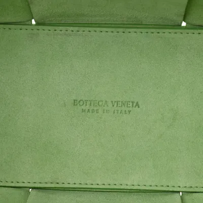 Bottega Veneta Small Intrecciato Arco Tote Carmel Pistachio Nappa Leather