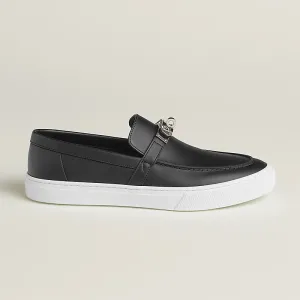 HERMES Game Black Loafers